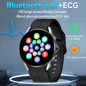KealthTech S05 HD Large Screen ECG Blood Glucose Blood Oxygen Body Temperature Voice Assistant