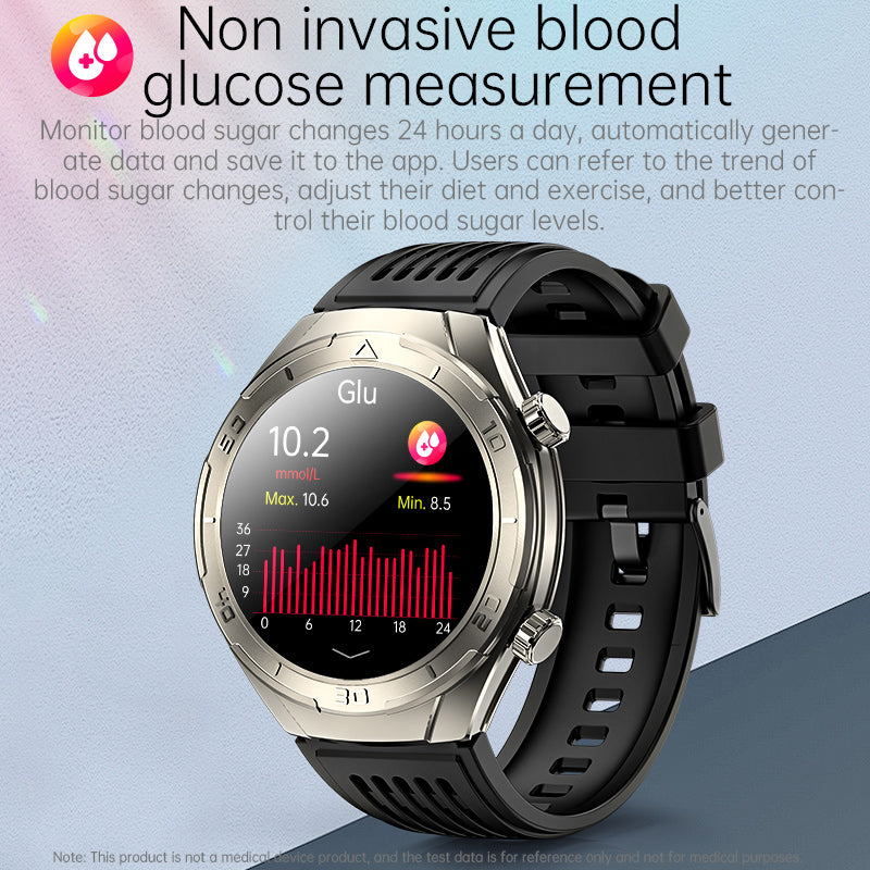 Kealthtech FD02 CES Sleep Aid Blood Glucose Blood Fat Uric Acid Blood Pressure Blood oxygen ECG Heart Rate SOS Smart Watch