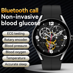 KealthTech S05 HD Large Screen ECG Blood Glucose Blood Oxygen Body Temperature Voice Assistant