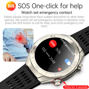 Kealthtech FD02 CES Sleep Aid Blood Glucose Blood Fat Uric Acid Blood Pressure Blood oxygen ECG Heart Rate SOS Smart Watch