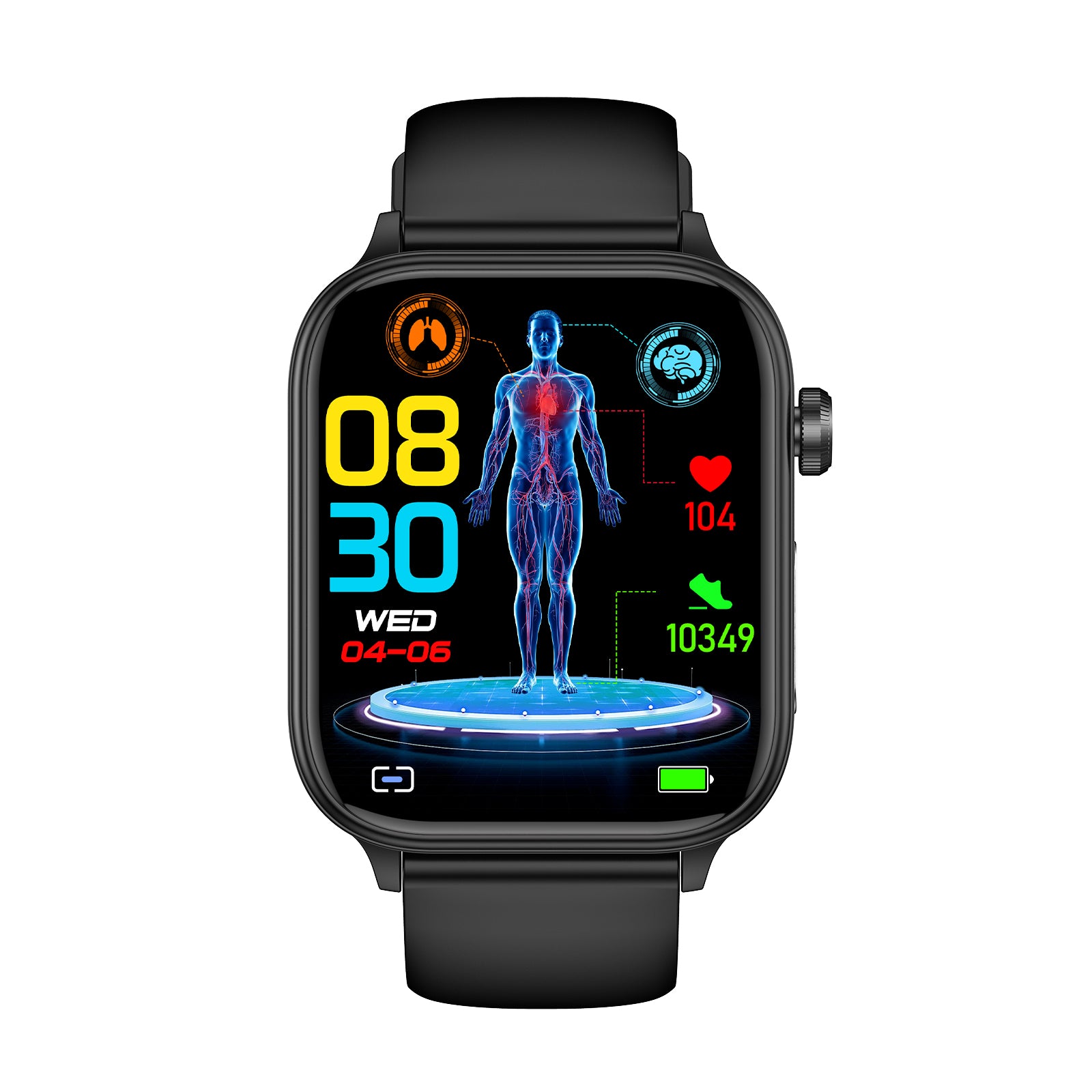 KealthTech K571 One click examination Blood Glucose Blood Lipids Uric Acid Blood Pressure Blood Oxygen ECG HRV SOS Smart Watch