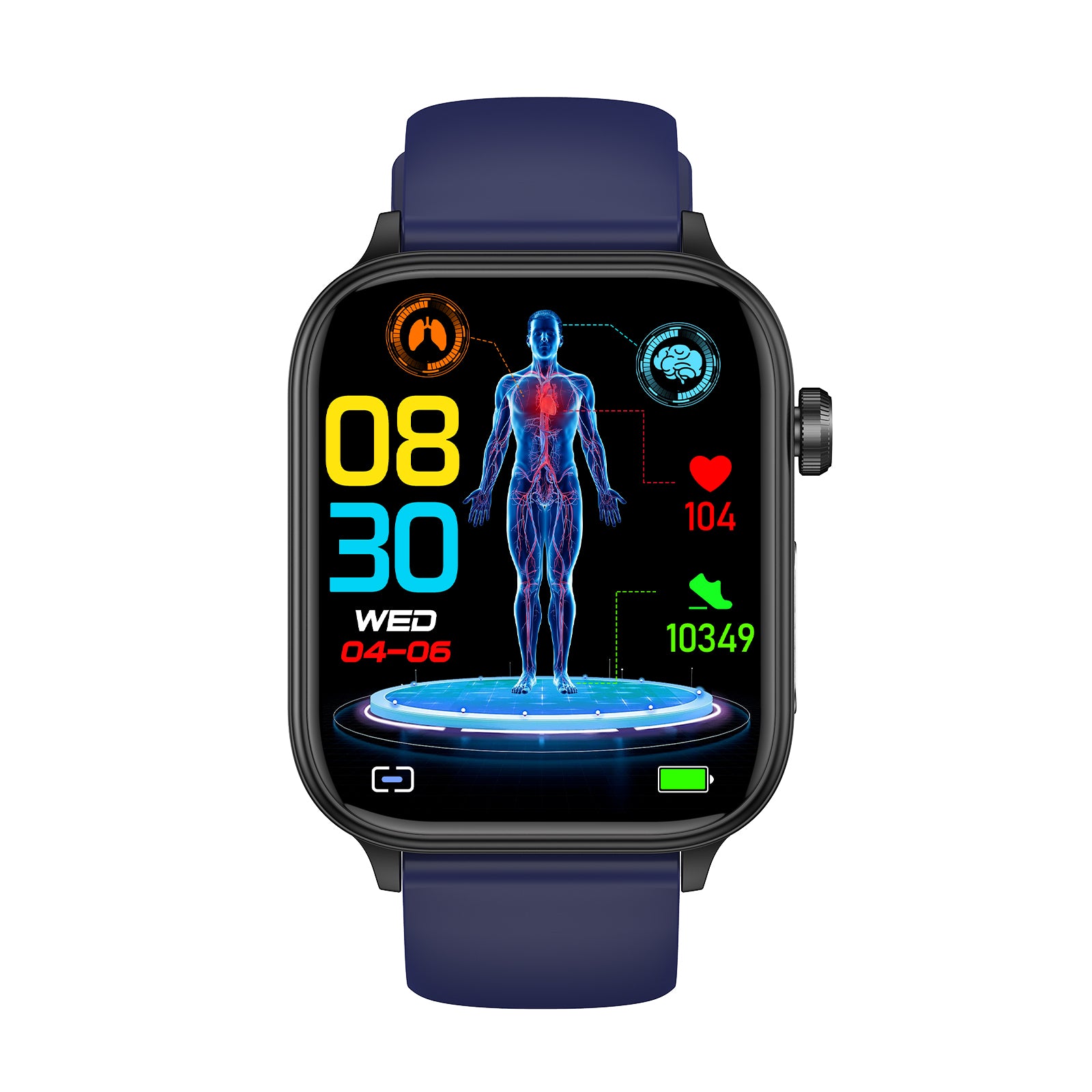 KealthTech K571 One click examination Blood Glucose Blood Lipids Uric Acid Blood Pressure Blood Oxygen ECG HRV SOS Smart Watch