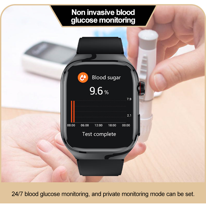 KealthTech TK16 One click micro examination of Five Organ Health Monitoring Blood Glucose Blood Lipids Uric Acid Blood Pressure Blood Oxygen SOS Smart Watch