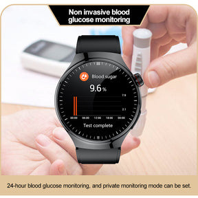 KealthTech TK26 One click micro examination of Five Organ Health Monitoring Blood Glucose Blood Lipids Uric Acid Blood Pressure Blood Oxygen SOS Smart Watch