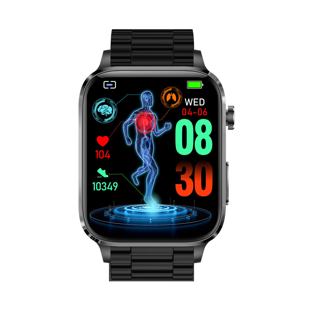 KealthTech K58 ECG Blood Glucose Body Composition 2.04 inch AMOLED Screen Health Management Watch