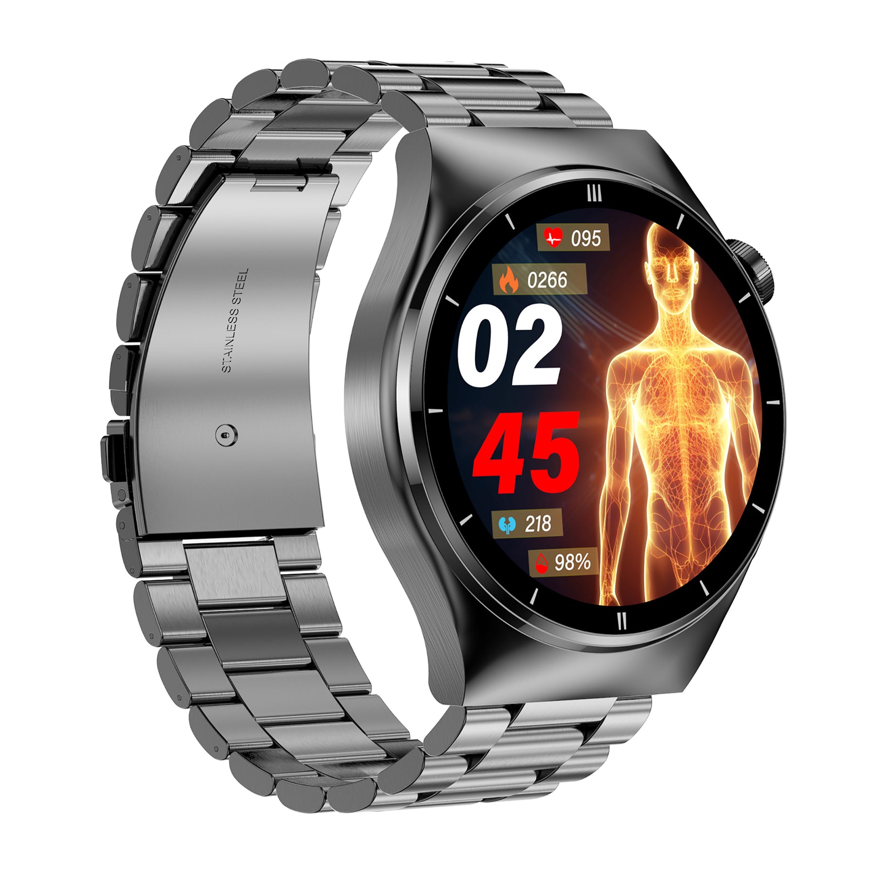 KealthTech K321 One Click Activation of Laser Therapy Non-invasive Monitor Blood Glucose Uric Acid Blood Lipid Blood Pressure Blood Oxygen Heart Rate SOS Smart Watch (Copy)