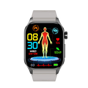 KealthTech K58 ECG Blood Glucose Body Composition 2.04 inch AMOLED Screen Health Management Watch