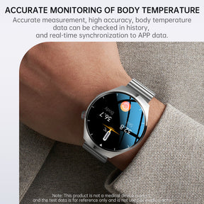 KealthTech K09 Pro Non-invasive Blood Glucose Heart Rate Monitor Blood Oxygen Smart Watch