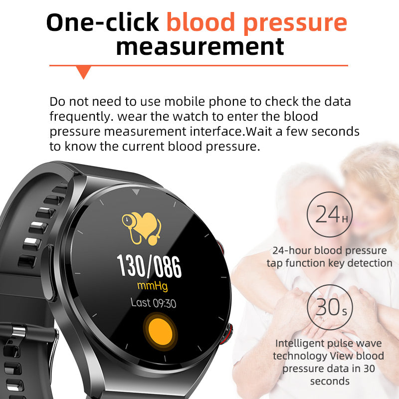KealthTech K09 Non-invasive Blood Glucose Heart Rate Monitor Blood Oxygen Smart Watch