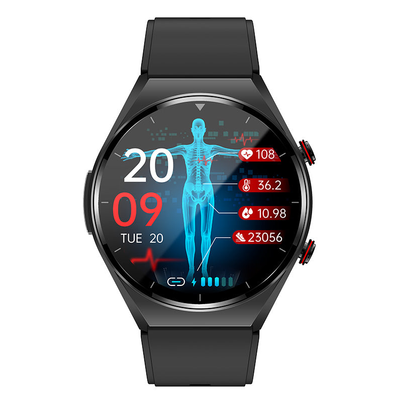 KealthTech K093 Pro One Click Activation of Laser Therapy Non-invasive Blood Glucose Heart Rate Monitor Blood Oxygen Smart Watch