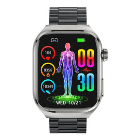 KealthTech TK161 One click micro examination of Five Organ Health Monitoring Blood Glucose Blood Lipids Uric Acid Blood Pressure Blood Oxygen SOS Smart Watch